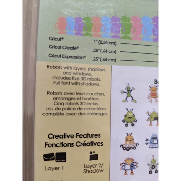 NEW!!  Cricut Cartridge Robotz - includes a font, plus 3D images! - Picture 4 of 5